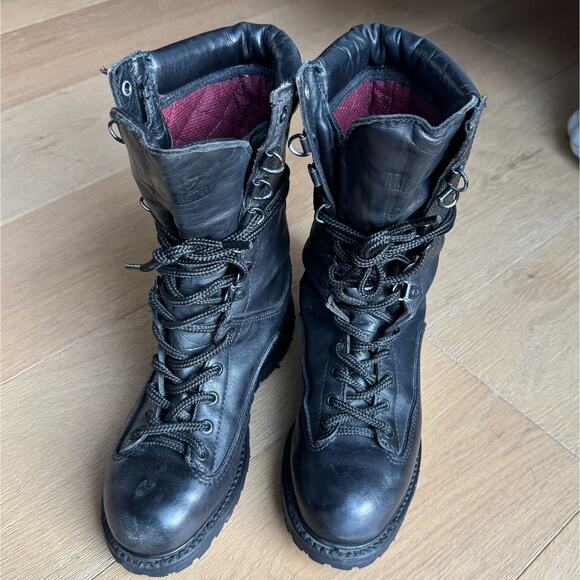 Matterhorn 1950 Combat Boots Sz 7 M Gore-tex Insulated Men's Black Leather 10" - Picture 1 of 11